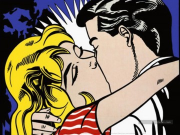 Roy Lichtenstein Painting - kiss 3 Roy Lichtenstein